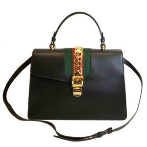 GUCCI Sylvie Leather Handbag